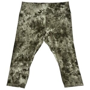 Lululemon Align High-Rise Crop 21" Diamond Dye Light Sage Medium‎ Olive Size 18